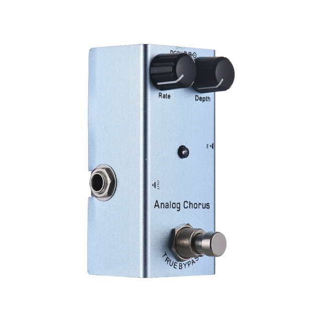 Guitar Analog Chorus Guitar Effects Pedal Rate/Depth Controls Knob DC 9V 6.35mm Input/Output Interface Electric Guitar Analog Chorus Effector with True Bypass