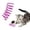 Z-Blue*2+Red*2+Yellow*2+Green*2, variant on Interactive Cat Spiral Creative Spring Toy to Kill Time and Keep Fit, Sturdy and Heavy Plastic for Swatting, Biting, Hunting Kitten Toys, Colorful, 10 pcs