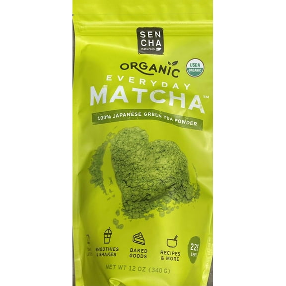 ORGANIC Everyday Matcha 100% Japanese Green Tea Powder 12 oz Bag