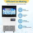 thumbnail image 2 of Towallmark Countertop Ice Maker, Nugget Style, 110 lbs/Day with 35 lbs Storage Bin, White, 2 of 9