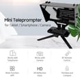 thumbnail image 2 of Generic Teleprompter Portátil para iPad, Smartphone y Cámara DSLR con Control Remoto, Adaptadores de Lente y Trípode, Compatible con iOS/Android, Ideal para Transmisiones en Vivo y Grabaciones, 2 of 6