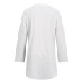 thumbnail image 4 of DYMADE Women Casual Long Sleeve Collared Shirt Buttons Solid Loose Blouse, 4 of 4