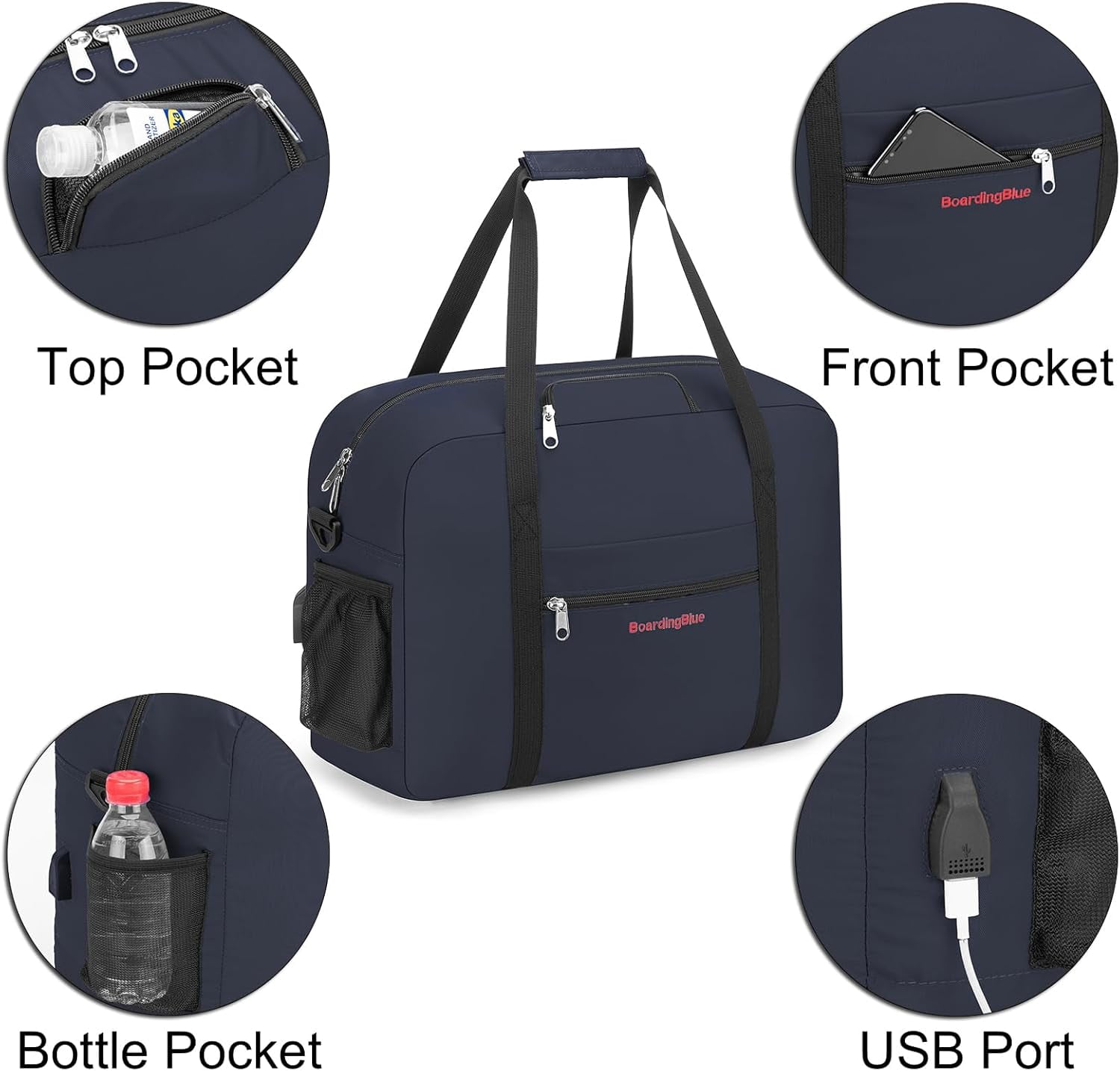 17X13X8 Inches JetBlus Airlines Personal Item Under Seat Duffel bag Suitable for Major Airlines including Spirit, Jetblue, Frontier, and American - Duffel Bag Design