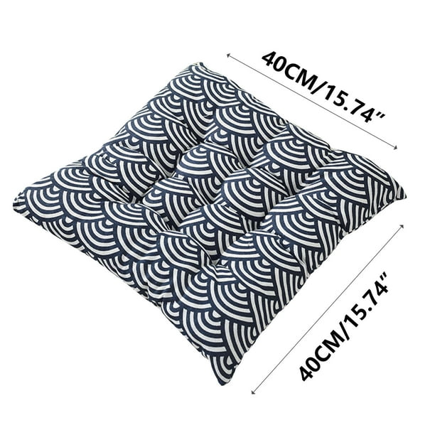 Sofa Vama Ropa de Cama Cojín grueso para silla, taburete para estudiantes, cojín para oficina, cojín transpirable de verano, cojín suave de lino para silla, 15.7 pulgadas for Navideño