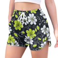 thumbnail image 2 of FORMRS Womens Swim Shorts Mesh Liner Quick Dry Casual Beach Board Bottom with Pockets, Sizes S-2XL, White Flower Pattern, 2 of 9