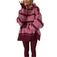 thumbnail image 2 of hotojiny Women 2 Piece Outfits Oversized Hoodie Long Sleeve Pullover with Ribbed Leggings Matching Workout Sets, 2 of 7