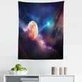 thumbnail image 1 of Full Moon Tapestry, Outer Space Art Cosmic Scene with Planets and Stars Color Transitions in the Sky, Fabric Wall Hanging Decor for Bedroom Living Room Dorm, 5 Sizes, Multicolor, by Ambesonne, 1 of 1