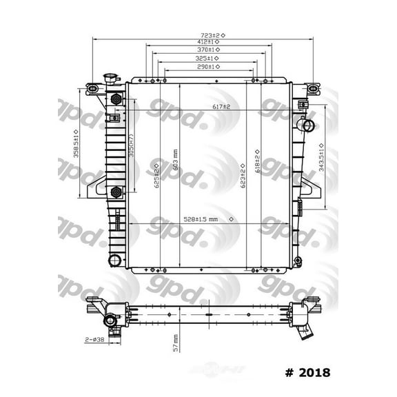 Radiator Fits select: 1997-1999 FORD EXPLORER, 1998-1999 MERCURY MOUNTAINEER