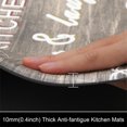 thumbnail image 4 of MeyJey PVC Anti Fatigue Kitchen Rug Set 2 Piece 17" x 48" + 17" x 28" Comfort Waterproof Standing Runner Mats Non Slip Thick Cushioned Kitchen Floor Mat Set Brown, 4 of 7
