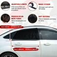 thumbnail image 2 of Baby Car Sun Shade, 2 Pieces Car Sun Sock, Block UV Rays, Rear Car Sun Protection for Children and Pets (Black) (L), 2 of 5
