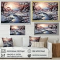 thumbnail image 4 of Designart "Whimsical Dawn Winter Scene" Snow Canvas Wall Art, 4 of 7