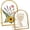 Mix, variant on Baby & Pet Keepsake Frame, Arch Double-Sided Glass Pressed Flower Frame, Handmade DIY Footprints Keep Memories Frames, Metal Floating Tabletop Display for Photo Picture (10 * 15cm)