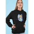 thumbnail image 2 of Swallowtail Butterfly Watercolor Hoodie Women -Image by Shutterstock, Female Small, 2 of 4