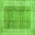 thumbnail image 1 of Ahgly Company Indoor Square Abstract Green Contemporary Area Rugs, 3' Square, 1 of 1