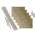thumbnail image 1 of FASÄDE Hammered Decorative Vinyl Backsplash 15 sq ft Kit in Copper Fantasy, 1 of 5