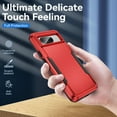 thumbnail image 3 of REQO pour Étui Pixel 8, Étui Google Pixel 8 avec Protecteur d'Écran, [Qualité Militaire Testée contre les Chutes] Étui de Protection Robuste, Résistant et Antichoc pour Google Pixel 8, Rouge, 3 of 6