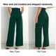 thumbnail image 1 of Pantalón de traje para mujer pantalones casuales de pierna ancha cómodos correa de cintura cómoda elegante para mujer para oficina para club ANGGREK Otros, 1 of 8