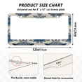 thumbnail image 7 of Aluminum License Plate Frame 2 Pack Car Exterior Accessory Car Tag Holder for Front Rear Plates Cars Decor Elegant Blue Flowers Pattern, 7 of 7