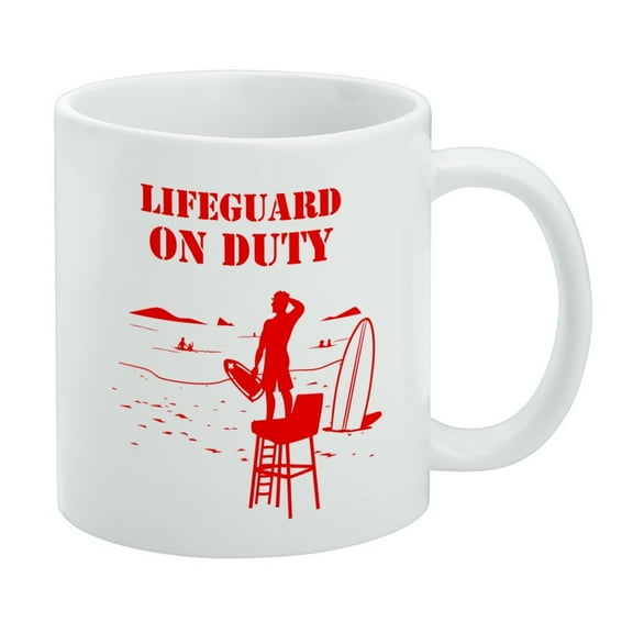 Lifeguard On Duty White Mug