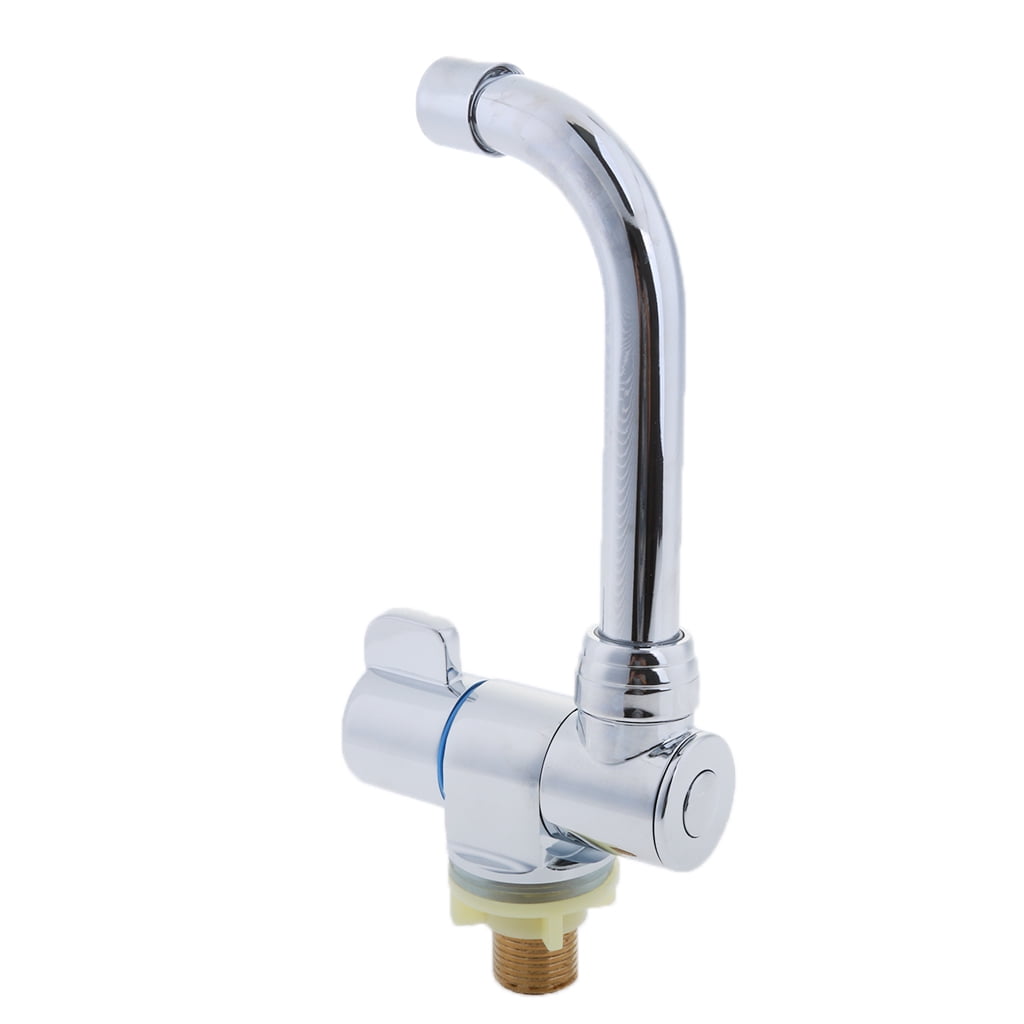Marine Kitchen Sink Single Lever Cold Water Faucet Tap 360° Rotating #007