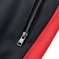 thumbnail image 4 of SBYOJLPB Men's Joggers Pants with Ankle Zip Color Blocking Casual Drawstring Elastic Waist Trousers, 4 of 6