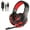 Red, variant on TekDeals 3.5mm Gaming Headset Mic Headphones Stereo Bass Surround For PS5 PS4 PC Xbox One, Blue