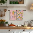thumbnail image 4 of pogooe Pink Carrots Bunny Happy Easter Kitchen Towels Dish Towels, 18x26 Inch Spring Farmhouse Rabbit Decoration Hand Towels Set of 4, 4 of 6