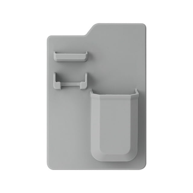 Soporte de cepillo de dientes de acero inoxidable montado en la pared multifuncional, soporte de taza autoadhesivo, estante de almacenamiento para afeitadora de baño Adepaton CPB-DE-SSW150-1