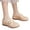 Beige, variant on Clogs for Women Wide Width Wedge Sandals Hollow out Closed Toe Slip on Beach Slippers Shoes