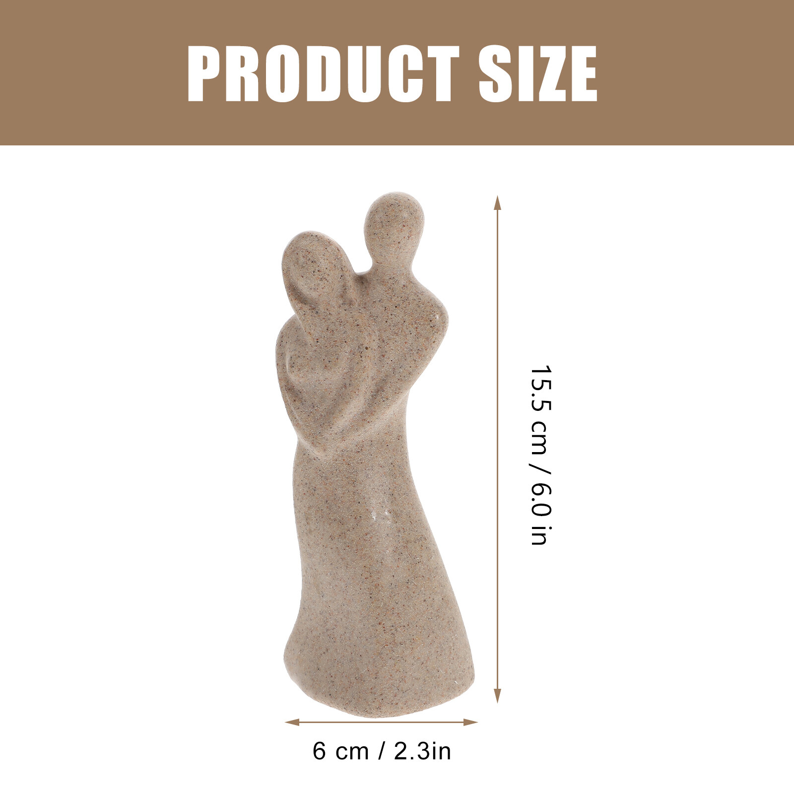 Resin Couple Statue Modern Decor Hugging Couple Figurine Gift Wedding