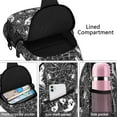 thumbnail image 4 of Sling Backpack,Ghost and Spider Web Halloween Pattern Sling Bag with Water Bottle Holder,Waterproof Sling Bag for Men/Women with Headphone Jack for Hiking,Travel, 4 of 6