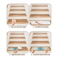 thumbnail image 6 of Turquoise Khaki Ombre Stair Treads Non Slip Indoor for Wooden Steps, Modern Abstract Art Gradient 4 Pcs Stair Mats for Elders Dogs, 8 x 30 Inch Carpet Treads Runner Rugs for Staircase, 6 of 7