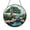 Acrylic 3.5 Inch, variant on River and Tree Landscape Stained Glass Suncatcher Window Hanging, Flowing Stream and Koi Fish Round Glass Art Panel, Nature Inspired Window Hanging Ornament for Home Display