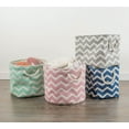 thumbnail image 2 of DII Chevron Decorative Bin, Large, 100% Polyester, Multiple Colors/Sizes, 2 of 4