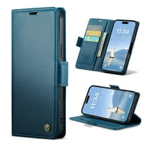Dteck for Samsung Galaxy A25 Wallet Case with RFID Blocking Credit Card Holder, PU Leather Folio Flip Kickstand Protective Shockproof Cover Women Men for Samsung Galaxy A25 5G,Blue