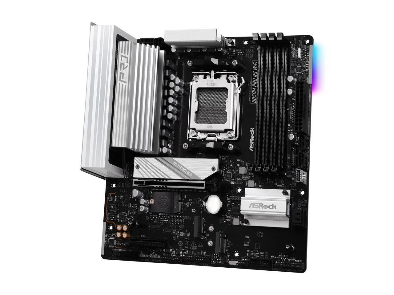 ASRock B850M PRO RS WIFI AM5 AMD B850 SATA 6Gb/s Micro ATX Motherboard