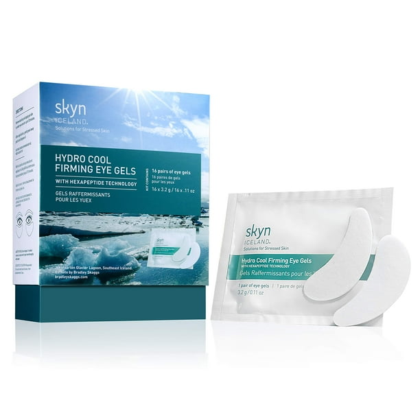 Máscara en gel para ojos skyn ICELAND Hydro Cool Firming, 16 pares