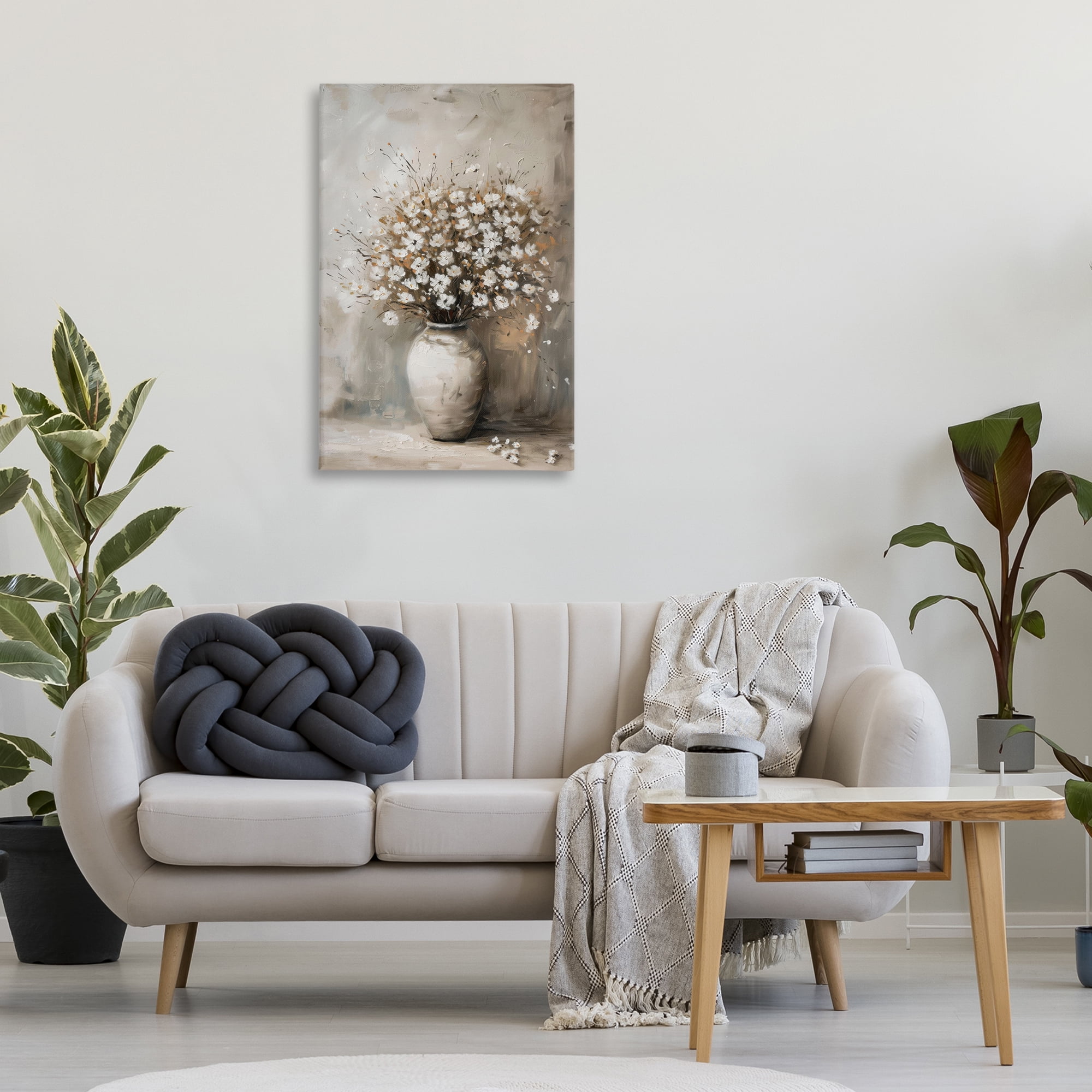 Stupell Industries Vintage Still Life Bouquet Plants & Flowers Painting Wrapped Canvas Art Print Wall Art, 24 x 36