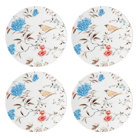 Lenox Sprig & Vine 4-Piece Accent Plate Set, 4.65 LB, Multi,White