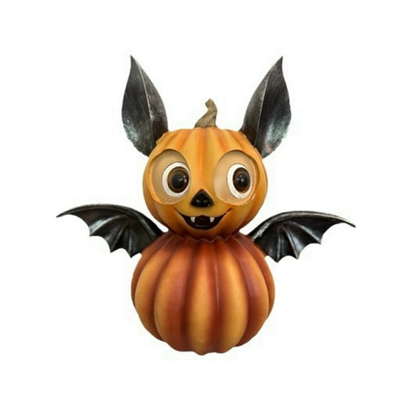 Rollbacks & More Halloween Scary Bat Pumpkin Ornaments Shaped Home Decoration Resin Cute B