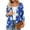 AZ33_Dark Blue, variant on Halloween Cardign Sweaters for Women 3/4 Sleeve Lightweight Funny Pumpkin Printed Open Front Cardigans Complexion XL