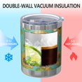 thumbnail image 2 of 12oz Tumblers Blue Sunflower Polka Dot Pattern Vacuum Insulated Stainless Steel Travel Tumbler Cups Mug with Lid and Straw for Beer,Coffee,Beverages with Cleaning Brush for Cold & Hot Drinks, 2 of 5