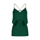 thumbnail image 4 of ICHUANYI Clearance Women's Asymmetrical Chain Strap Decor Crisscross Backless Bodycon Skirt Tops Two Piece Set(Green, XL) ICHUANYI WER2023080807968, 4 of 6