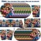thumbnail image 5 of Decoración para fiesta de cumpleaños de Disney Encanto, vajilla de princesa Mirabel azul y morado, suministros para globos, abalorio para baby shower, regalo para niños, 5 of 5