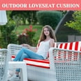 thumbnail image 4 of SDJPOI Outdoor Loveseat Cushion Set, 48‘‘ x 24‘’ Waterproof Couch Love Seat for Bench & Swing, 4 of 7