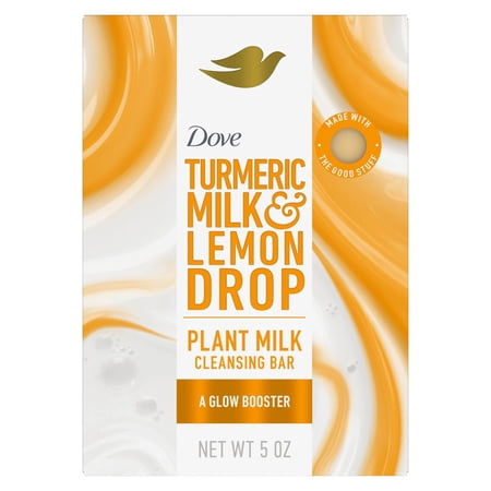 Dove Plant Milk Cleansing Bar - Turmeric Milk & Lemon Drop - 5 oz