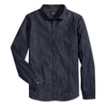 thumbnail image 1 of Camisa vaquera Giorgio Armani de Manga larga para hombre, negra, XX-Large, Botones al frente, 1 of 2