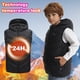 thumbnail image 5 of Chaleco calefactable para niños, chaleco calefactor de algodón con capucha para niños, chaleco térmico inteligente Usb, abrigo de invierno para exteriores para niñas y niños, 5 of 5