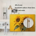 thumbnail image 6 of Placemats Set of 6 Florals Sunflowers Place Mats 12x18 Inch Heat Resistant Linen Placemats Washable Kitchen Table Place Mat Decoration Rectangle Table Runners for Home Party, 6 of 6