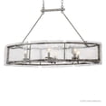 thumbnail image 4 of Urban Ambiance Luxury Industrial Chandelier, Large Size: 23.5"H x 39"W, with Rustic Style Elements, Silver Etch Finish, UQL2870 from the Nantes Collection, 4 of 4
